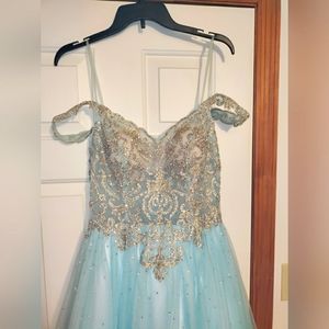 Jovani Cinderella ball gown prom dress